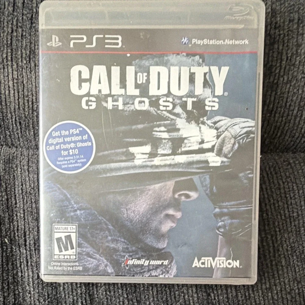 Call of Duty Ghosts Sony PlayStation 3 PS3 Activision Infinity Ward Video Game